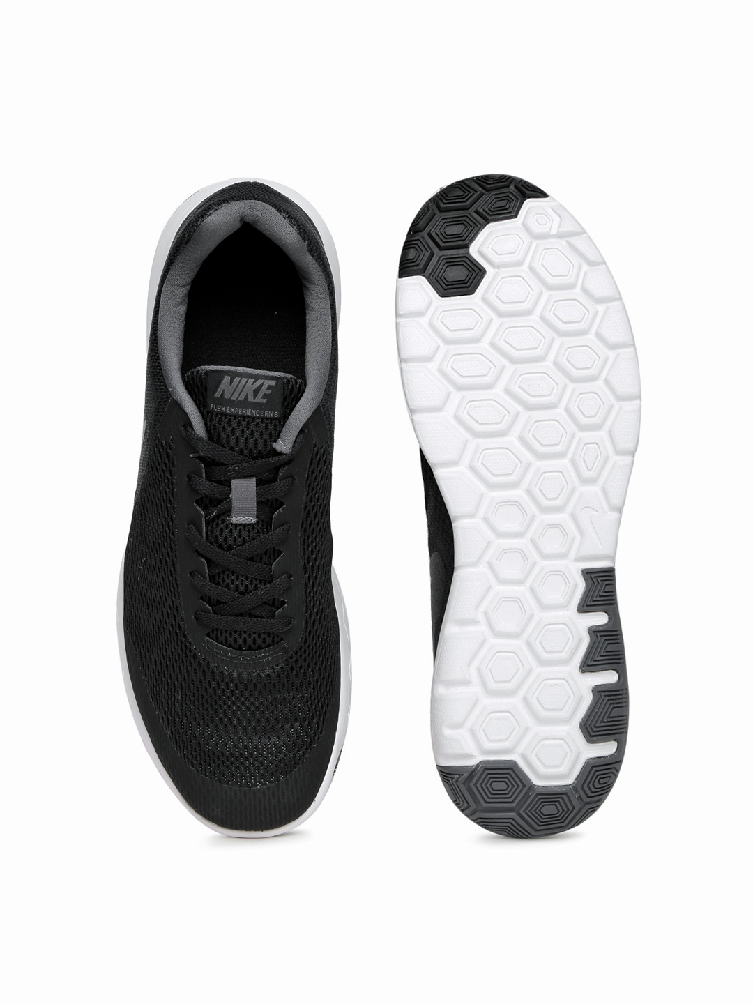 NIKE Flex Experience Rn 6 Black Running Shoes image 1